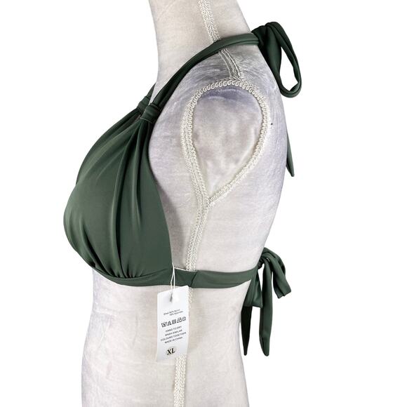 Balasami Bikini Top Retro Olive Green XL Lightly Padded New - Picture 10 of 14